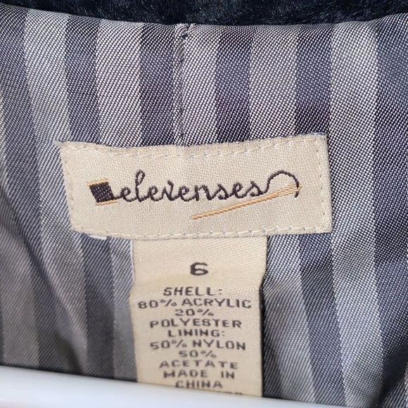 Anthropologie Elevenses Faux Fur Oversized Swing Coat(Size 6) - Picture 4 of 7